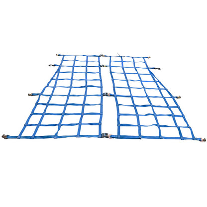 Transporter restraint net, polyester blue