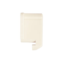 Plastic end piece f. clothes rail, white, R