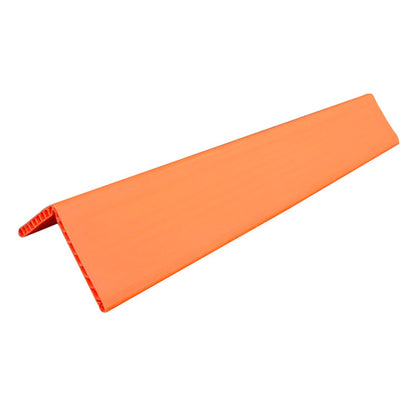 Edge protection corner, plastic, orange, 190 x 190 x 800 mm