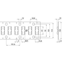 S-Line® combination anchor channel 3009-FL, galvanised stl., 30