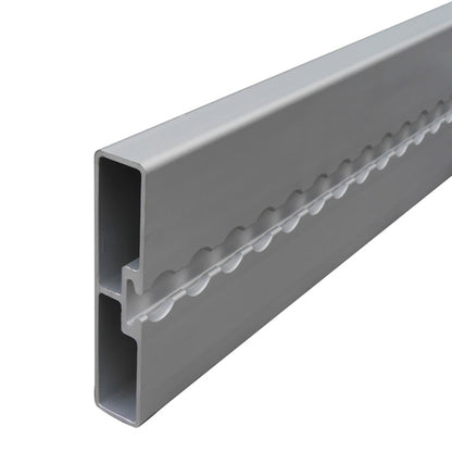 Airline insert profile 6001, aluminum anodised, 3600/100 mm