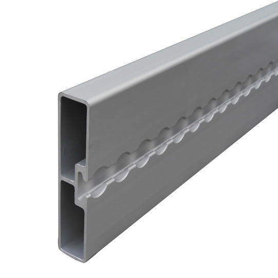 Airline insert profile 6002, aluminum anodised, 3600/120 mm