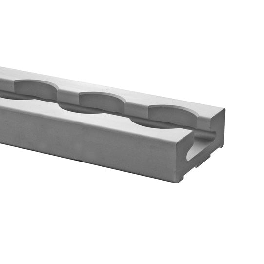 S-Line airline profile anchor rail 4002AL, 6000 mm, hole 20 mm