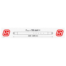 Locking bar 7050, Al/el, 2176-2651 mm, BC700daN, Z.19