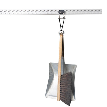 Wire hook, stl., black powder-coated, BL 50 daN