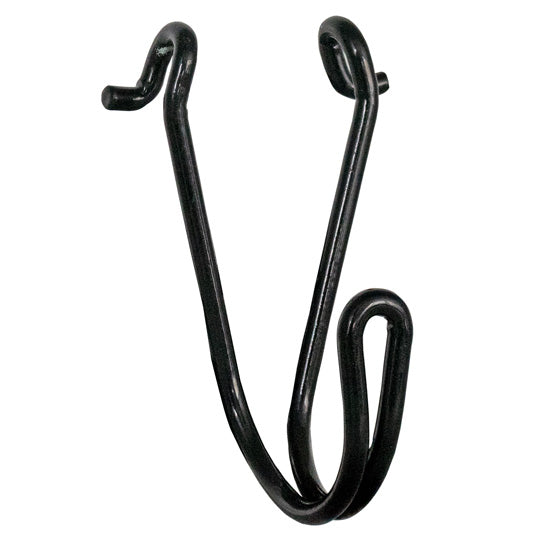 Wire hook, stl., black powder-coated, BL 50 daN