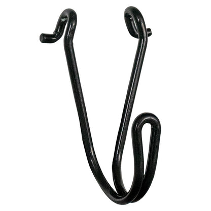 Wire hook, stl., black powder-coated, BL 50 daN