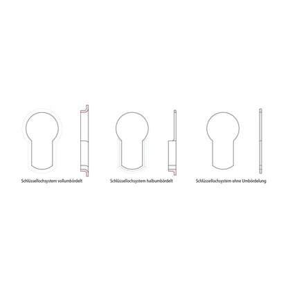 S-Line clothes rail w/ plastic end piece,chrome-plated,2420-251