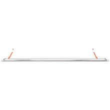 S-Line clothes rail w/ stl. end piece, chrome-plated