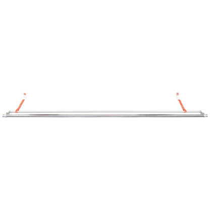 S-Line clothes rail w/ stl. end piece, chrome-plated
