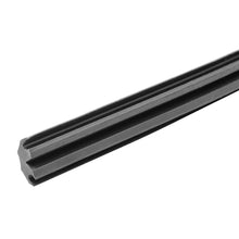 Cover f. airline anchor channels, black rubber, 25 m roll