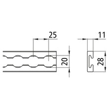 Airlineprofil-Ankersch.4002-AL light, black anodised aluminium,