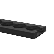Airline profile anchor rail 4002-AL, black anodised aluminium,