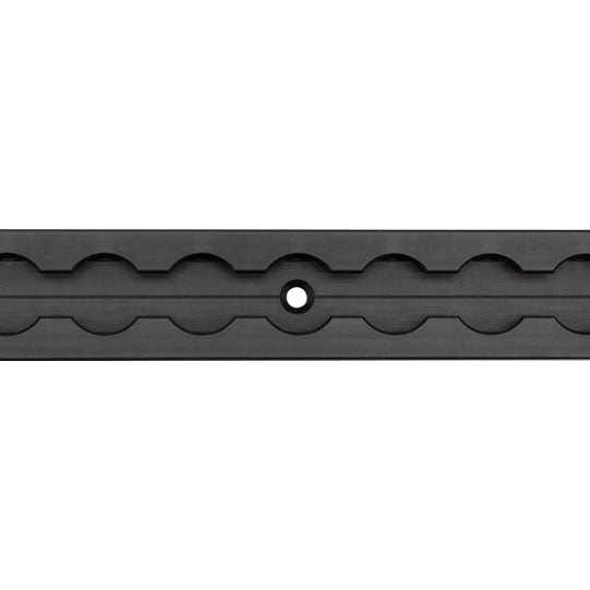 Airline profile anchor rail 4002-AL, black anodised aluminium,