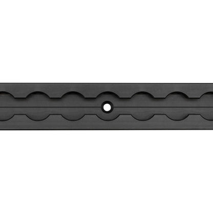 Airline profile anchor rail 4002-AL, black anodised aluminium,