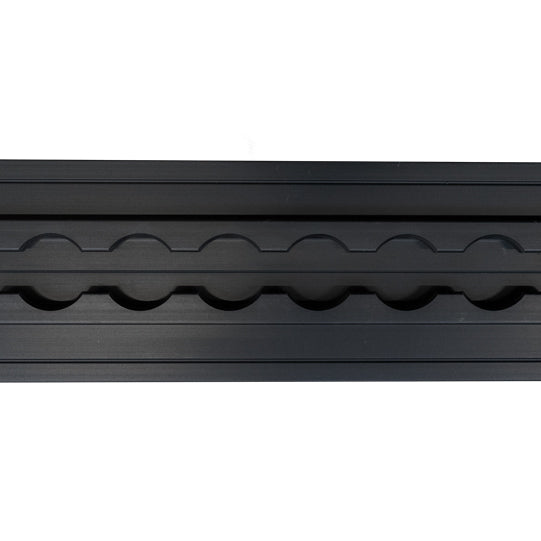 S-Line airline profile anchor bracket 4009-AL, black anodised,