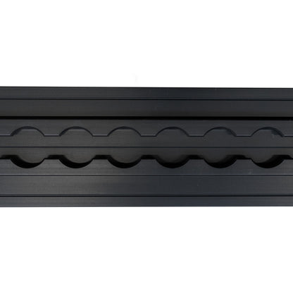 S-Line airline profile anchor bracket 4009-AL, black anodised,