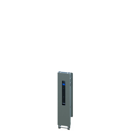 Blueline aluminum-corner stanchion IL, rear R, anodised, 400 mm