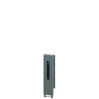 Blueline aluminum-corner stanchion IL, rear R, anodised, 400 mm