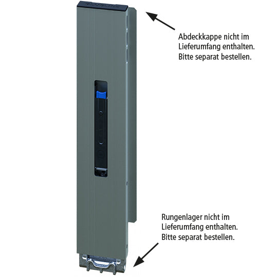 Blueline aluminium corner pillar IL, rear R, anodized, 500 mm