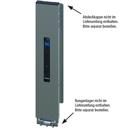 Blueline aluminium corner pillar IL, rear R, anodized, 500 mm