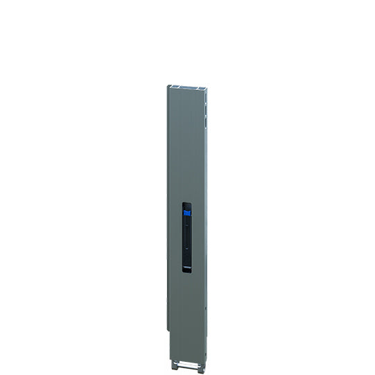 Blueline aluminium corner pillar IL, rear L, anodized, 800 mm