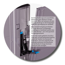 Blueline aluminum-centre pillar DL, anodised, 500 mm