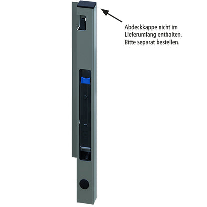 Blueline aluminum-corner stanchion DL, front R, anodised, 400 m