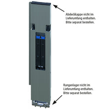 Blueline aluminum-corner stanchion DL, rear L, anodised, 500 mm