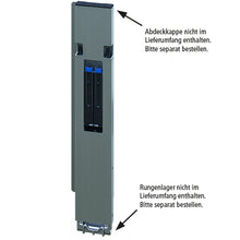 Blueline aluminium corner pillar DL, rear L, anodized, 600 mm