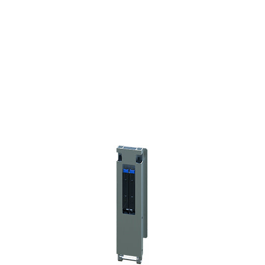 Blueline aluminum-corner stanchion DL, rear R, anodised, 400 mm