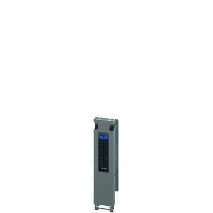 Blueline aluminum-corner stanchion DL, rear R, anodised, 400 mm