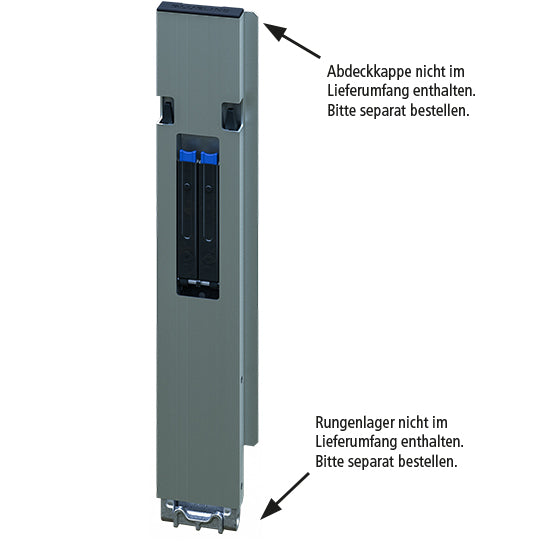 Blueline aluminium corner pillar DL, rear R, anodized, 600 mm