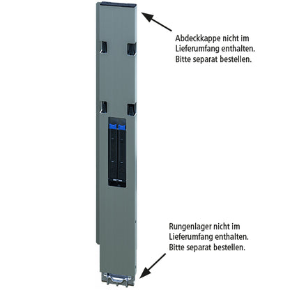 Blueline aluminum corner pillar DL rear, left, 800 mm BW, RWV