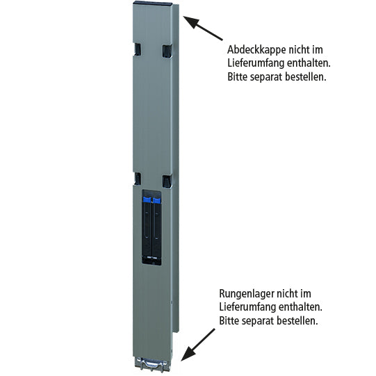 Blueline aluminum corner pillar DL, rear R, anodized, 1000 mm