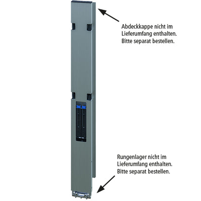 Blueline aluminum corner pillar DL, rear R, anodized, 1000 mm