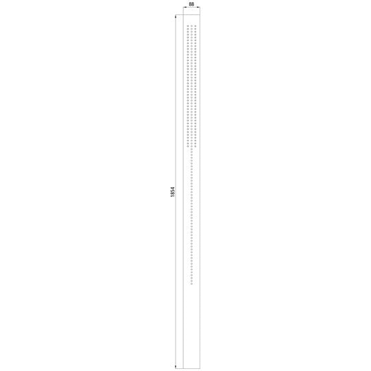 Blueline telescopic profile, length 1854 mm, aluminium-magnesiu