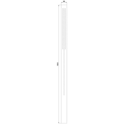 Blueline telescopic profile, length 1854 mm, aluminium-magnesiu