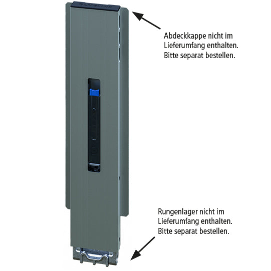 Blueline aluminum-centre pillar IL, anodised, 500 mm