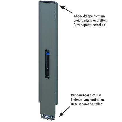 Blueline aluminium central pillar IL, anodized, 800 mm