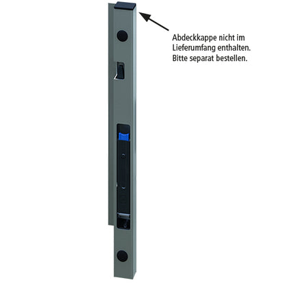 Blueline aluminum-corner stanchion DL, front R, anodised, 500 m