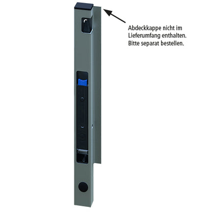 Blueline aluminum-corner stanchion DL, front L, anodised, 400 m