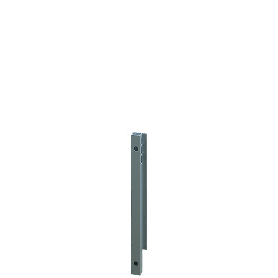 Blueline aluminium corner pillar IL, front L, anodized, 500 mm