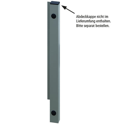 Blueline aluminium corner pillar IL, front R, anodized, 500 mm