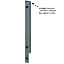Blueline aluminum-corner stanchion IL, front L, anodised, 600 m