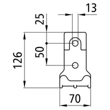 Blueline stanchion bearing, stl., galvanised plus top coating