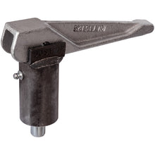 Jousipultti/tukijalan varmistin, sinkittyä terästä, raakaa terästä.