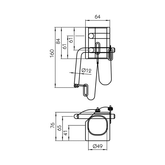Guide roller bearing for pivot Ø 48 mm LER 161 G