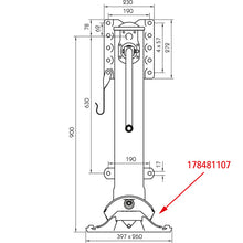 S-foot JS D01, complete w/ screw connection, f. MODUL support w