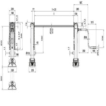 Optima landing gear, L, MH 850 mm, stroke 500 mm, S-foot
